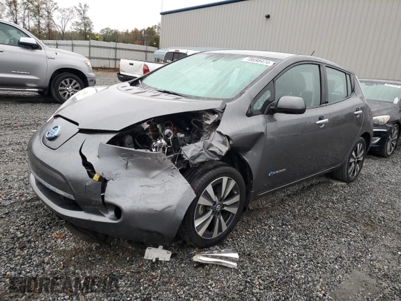 2017 Nissan LEAF SL with VIN 1N4BZ0CP2HC308102, listed as a Copart auction lot 78698474 with 87,432 mi miles and Salvage Title. Bid and sale history available at carsss.com. Image 1.