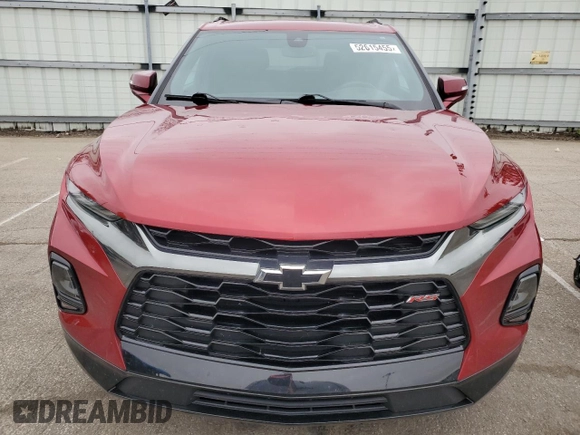 2022 Chevrolet Blazer RS with VIN 3GNKBERS4NS119021, listed as a Copart auction lot 52615455 with 60,684 mi miles and Salvage title. Bid and sale history available at DreamBid. Image 5.