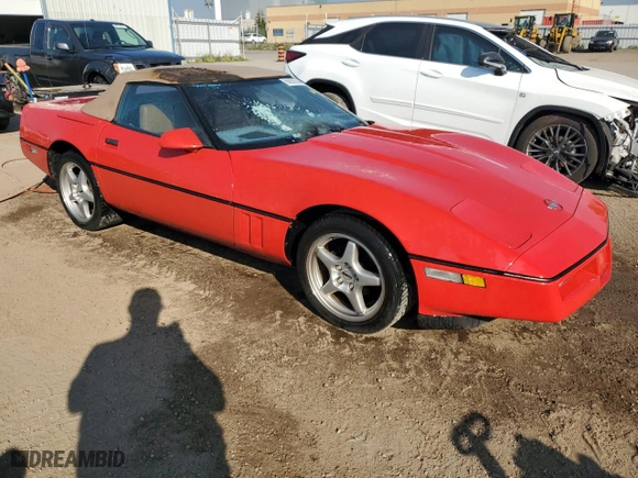 1987 Chevrolet Corvette with VIN 1G1YY3187H5124758, listed as a Copart auction lot 68829344 with 0 mi miles and Non Repairable. Bid and sale history available at carsss.com. Image 4.