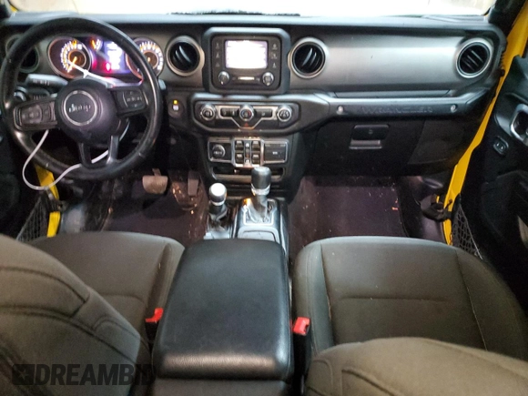 2020 Jeep Wrangler Unlimited Sport Altitude with VIN 1C4HJXDG4LW284590, listed as a Copart auction lot 84806434 with 88,887 mi miles and Salvage title. Bid and sale history available at DreamBid. Image 8.
