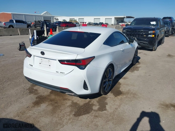 2019 Lexus RC with VIN JTHHZ5BC9K5021317, listed as a IAAI auction lot 41626865 with 81,230 mi miles. Bid and sale history available at carsss.com. Image 4.