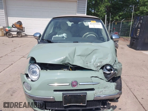 2013 FIAT 500 Lounge with VIN 3C3CFFER3DT536623, listed as a IAAI auction lot 42425991 with 87,905 mi miles and . Bid and sale history available at DreamBid. Image 13.