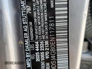 2014 Mercedes-Benz CLA 250 with VIN WDDSJ4GB0EN117811, listed as a Copart auction lot 65963175 with 172,135 mi miles and Salvage title. Bid and sale history available at DreamBid. Image 14.