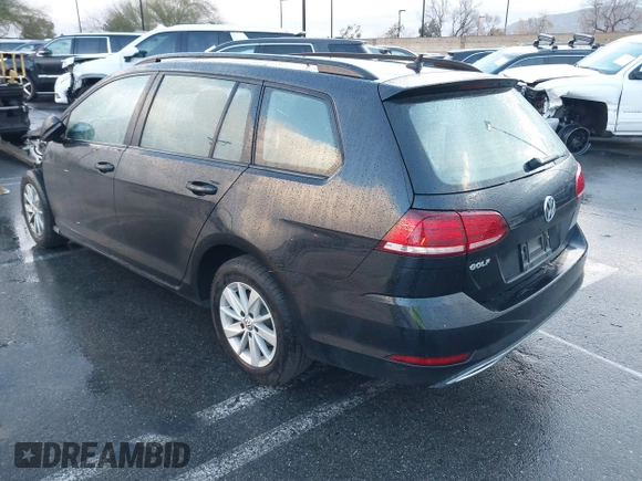 2019 Volkswagen Golf SportWagen S with VIN 3VWY57AU2KM516226, listed as a IAAI auction lot 41674518 with 60,806 mi miles. Bid and sale history available at carsss.com. Image 3.