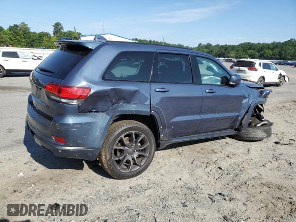 2021 Jeep Grand Cherokee High Altitude with VIN 1C4RJECG8MC737932, listed as a Copart auction lot 58368885 with 61,863 mi miles and Salvage title. Bid and sale history available at DreamBid. Image 3.