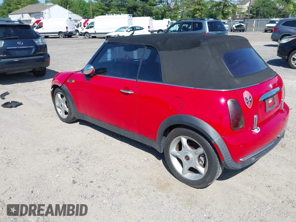 2005 MINI Convertible with VIN WMWRF33445TF62043, listed as a IAAI auction lot 42279363 with 173,067 mi miles and . Bid and sale history available at DreamBid. Image 3.