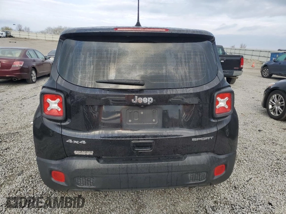 2021 Jeep Renegade Upland with VIN ZACNJDAB4MPM38964, listed as a Copart auction lot 52051605 with 48,808 mi miles and Salvage title. Bid and sale history available at DreamBid. Image 6.