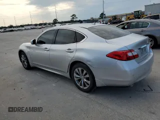 2013 Infiniti M37 with VIN JN1BY1AR7DM604599, listed as a Copart auction lot 71824994 with 0 mi miles and Salvage Title. Bid and sale history available at carsss.com. Image 2.