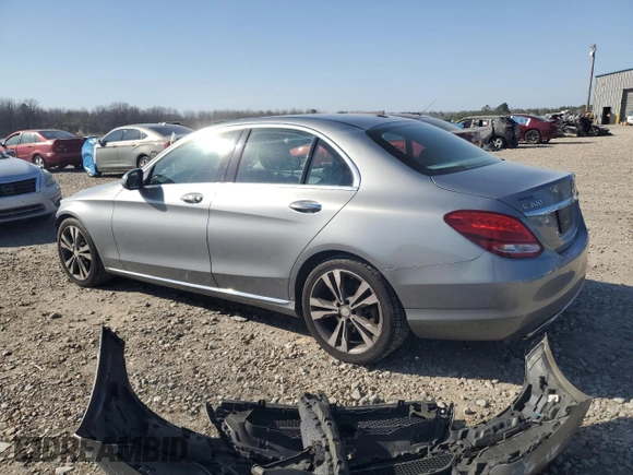 2016 Mercedes-Benz C 300 with VIN 55SWF4JB2GU166000, listed as a Copart auction lot 48719765 with 76,437 mi miles and Salvage Title. Bid and sale history available at carsss.com. Image 2.