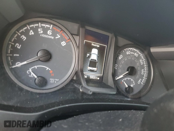 2021 Toyota Tacoma 4WD SR5 with VIN 5TFDZ5BN8MX062787, listed as a Copart auction lot 82918264 with 59,351 mi miles and Salvage Title. Bid and sale history available at carsss.com. Image 9.