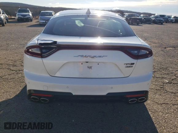 2020 Kia Stinger GT-Line with VIN KNAE15LA3L6079196, listed as a Copart auction lot 45586955 with 31,948 mi miles and Salvage Title. Bid and sale history available at DreamBid. Image 6.