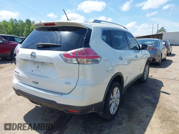 2016 Nissan Rogue SV with VIN KNMAT2MT2GP633600, listed as a IAAI auction lot 39191100 with 128,051 mi miles and . Bid and sale history available at DreamBid. Image 4.