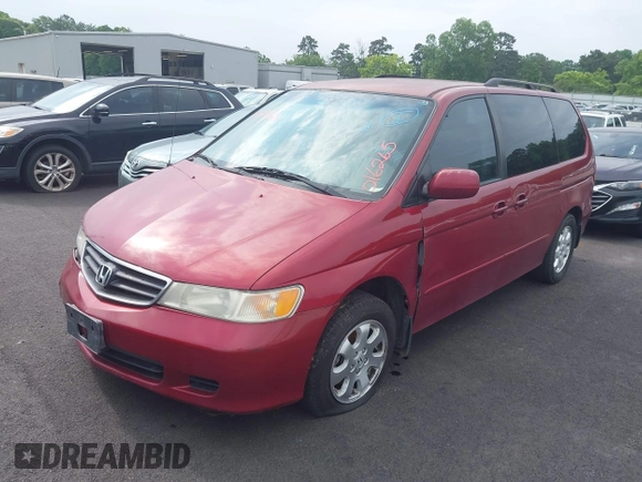 2002 Honda Odyssey EX with VIN 5FNRL18622B016265, listed as a IAAI auction lot 42294568 with 231,703 mi miles and . Bid and sale history available at DreamBid. Image 2.
