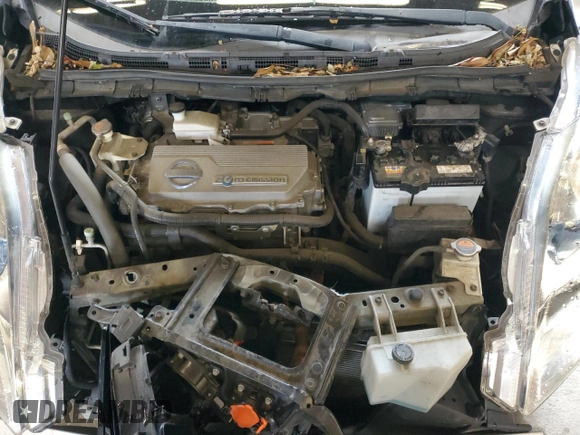 2011 Nissan LEAF SL-e with VIN JN1AZ0CP0BT008767, listed as a Copart auction lot 49310855 with 125,719 mi miles and Salvage Title. Bid and sale history available at carsss.com. Image 12.