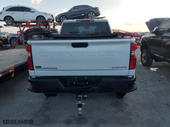 2021 Chevrolet Silverado 2500HD Custom with VIN 1GC4YME77MF196836, listed as a Copart auction lot 76683114 with 0 mi miles and Non Repairable. Bid and sale history available at carsss.com. Image 6.