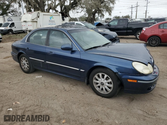2005 Hyundai Sonata GLS with VIN KMHWF35H95A099441, listed as a Copart auction lot 76598464 with 181,376 mi miles and Salvage Title. Bid and sale history available at carsss.com. Image 4.