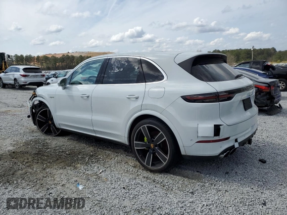 2022 Porsche Cayenne E-Hybrid Hybrid with VIN WP1AE2AY5NDA26193, listed as a Copart auction lot 48967735 with 60,703 mi miles and Clean title. Bid and sale history available at DreamBid. Image 2.