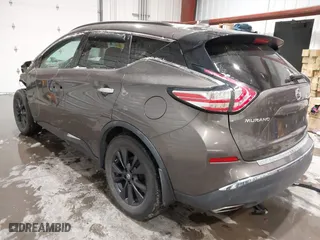 2017 Nissan Murano SL with VIN 5N1AZ2MH5HN181693, listed as a IAAI auction lot 41592637 with 90,770 mi miles. Bid and sale history available at carsss.com. Image 3.