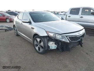 2012 Kia Optima Hybrid with VIN KNAGM4AD0C5016344, listed as a IAAI auction lot 41609544 with 149,986 mi miles. Bid and sale history available at carsss.com. Image 1.