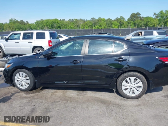 2020 Nissan Sentra S with VIN 3N1AB8BV4LY205923, listed as a IAAI auction lot 42060259 with 49,412 mi miles. Bid and sale history available at carsss.com. Image 14.