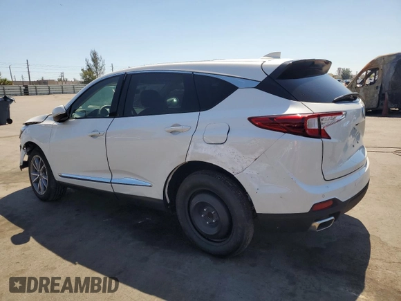 2023 Acura RDX Technology with VIN 5J8TC1H51PL004739, listed as a Copart auction lot 48769065 with 7,701 mi miles and Salvage title. Bid and sale history available at DreamBid. Image 2.