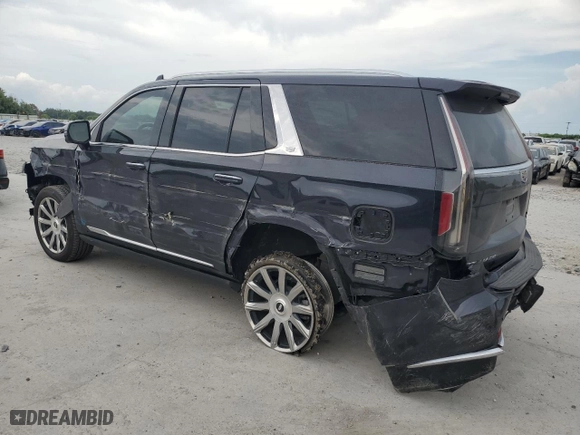 2023 Cadillac Escalade Premium Luxury Platinum with VIN 1GYS4DKL2PR267989, listed as a Copart auction lot 69024614 with 13,229 mi miles and Salvage Title. Bid and sale history available at carsss.com. Image 2.