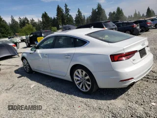 2018 Audi A5 Sportback Premium Plus with VIN WAUBNCF53JA049877, listed as a Copart auction lot 55331623 with 108,381 mi miles. Bid and sale history available at carsss.com. Image 2.