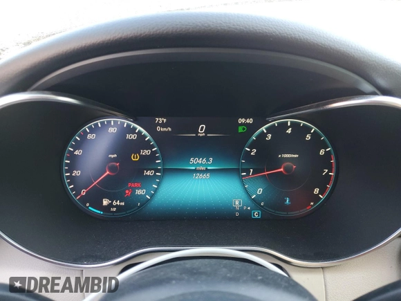 2021 Mercedes-Benz C 300 with VIN W1KWF8DB4MR606086, listed as a Copart auction lot 47115695 with 12,665 mi miles and Clean title. Bid and sale history available at DreamBid. Image 9.