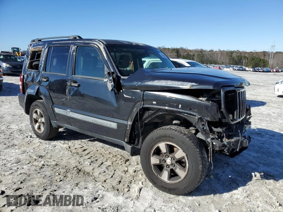 2008 Jeep Liberty Sport with VIN 1J8GP28KX8W236264, listed as a Copart auction lot 84846924 with 226,714 mi miles and Salvage Title. Bid and sale history available at DreamBid. Image 4.