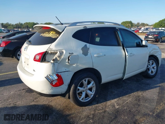 2009 Nissan Rogue SL with VIN JN8AS58T79W329674, listed as a IAAI auction lot 41833891 with 170,396 mi miles and . Bid and sale history available at DreamBid. Image 4.