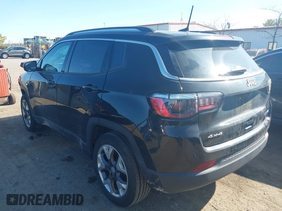 2021 Jeep Compass Limited with VIN 3C4NJDCB0MT575716, listed as a IAAI auction lot 40622338 with 47,057 mi miles and . Bid and sale history available at carsss.com. Image 3.