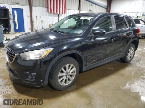 2016 Mazda CX-5 Touring with VIN JM3KE4CY3G0655581, listed as a Copart auction lot 55685105 with 175,233 mi miles and Salvage Title. Bid and sale history available at carsss.com. Image 1.