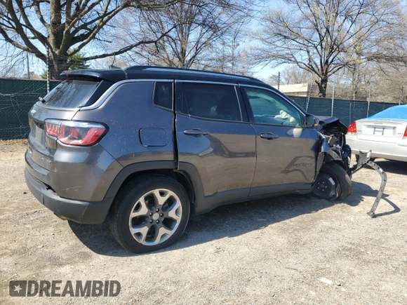 2020 Jeep Compass Limited с VIN 3C4NJDCB1LT196075, выставлен на аукционе Copart как лот 51287945 с пробегом 96 827 миль миль и Списание • Salvage title. История ставок и продаж доступна на DreamBid. Изображение 3.