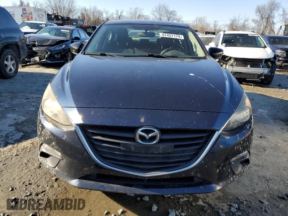 2015 Mazda 3 i SV with VIN JM1BM1T7XF1234306, listed as a Copart auction lot 87457174 with 159,630 mi miles and Salvage Title. Bid and sale history available at carsss.com. Image 5.