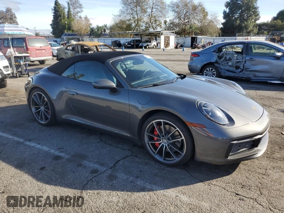 2023 Porsche 911 Carrera S with VIN WP0CB2A91PS248028, listed as a Copart auction lot 44021485 with 5,100 mi miles and Salvage Title. Bid and sale history available at carsss.com. Image 4.