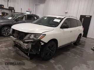 2017 Nissan Pathfinder SV with VIN 5N1DR2MN2HC658577, listed as a IAAI auction lot 41477472 with 40,231 mi miles and . Bid and sale history available at DreamBid. Image 2.
