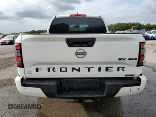 2023 Nissan Frontier SV with VIN 1N6ED1EK2PN662733, listed as a Copart auction lot 71843834 with 31,652 mi miles and Salvage Title. Bid and sale history available at carsss.com. Image 6.