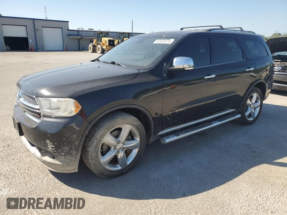 2012 Dodge Durango Citadel with VIN 1C4RDJEG3CC301467, listed as a Copart auction lot 52531575 with 270,719 mi miles and Salvage title. Bid and sale history available at DreamBid. Image 1.