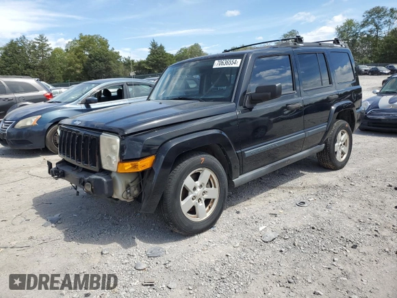 2006 Jeep Commander with VIN 1J8HG48K96C293473, listed as a Copart auction lot 70636554 with 240,013 mi miles and Salvage Title. Bid and sale history available at carsss.com. Image 1.