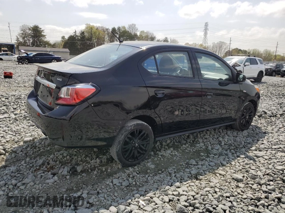 2023 Mitsubishi Mirage ES with VIN ML32FUFJ8PHF00536, listed as a Copart auction lot 51511005 with 65,635 mi miles and Salvage title. Bid and sale history available at DreamBid. Image 3.