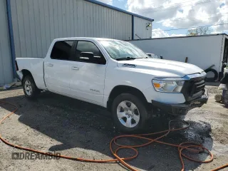 2022 Ram 1500 Big Horn with VIN 1C6RREMT2NN480011, listed as a Copart auction lot 46630725 with 77,951 mi miles and Salvage Title. Bid and sale history available at carsss.com. Image 4.