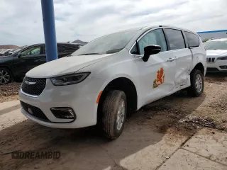 2024 Chrysler Pacifica Touring with VIN 2C4RC1FG9RR168201, listed as a Copart auction lot 45223095 with 12,627 mi miles and Salvage title. Bid and sale history available at DreamBid. Image 1.