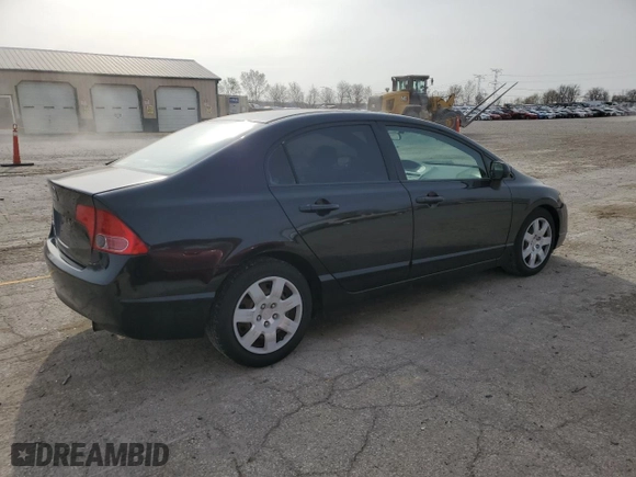 2007 Honda Civic Sdn LX with VIN 1HGFA16587L135771, listed as a Copart auction lot 51303115 with 174,251 mi miles and Salvage Title. Bid and sale history available at carsss.com. Image 3.