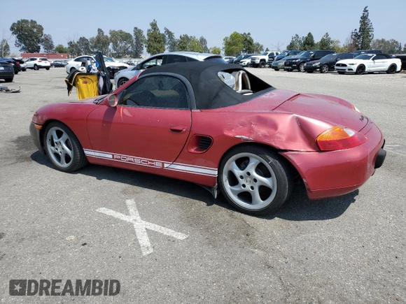 2001 Porsche Boxster with VIN WP0CA29851U623400, listed as a Copart auction lot 60160725 with Not provided miles and Salvage title. Bid and sale history available at DreamBid. Image 2.
