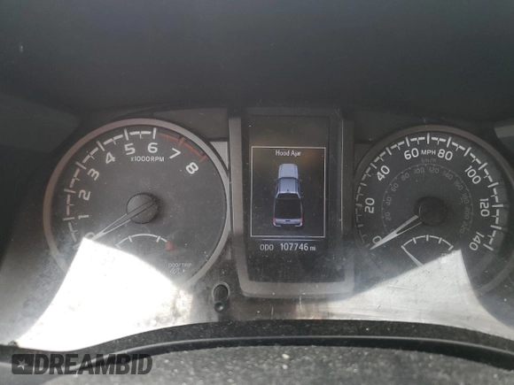 2017 Toyota Tacoma SR5 with VIN 3TMCZ5ANXHM049726, listed as a Copart auction lot 56139625 with 107,746 mi miles and Salvage title. Bid and sale history available at DreamBid. Image 9.