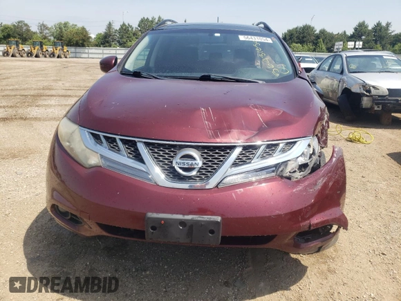 2011 Nissan Murano SV with VIN JN8AZ1MW1BW164408, listed as a Copart auction lot 56431054 with 174,501 mi miles and Non Repairable. Bid and sale history available at carsss.com. Image 5.