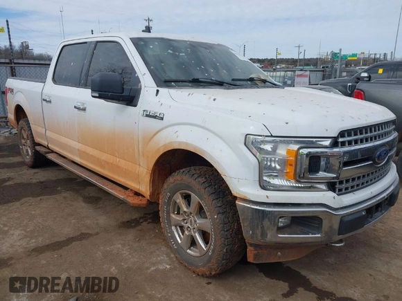 2019 Ford F-150 XL with VIN 1FTFW1E43KKE83114, listed as a IAAI auction lot 41578331 with 227,050 mi miles. Bid and sale history available at carsss.com. Image 1.