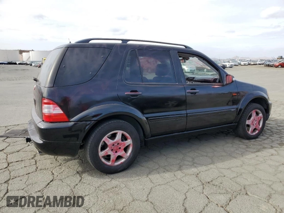2002 Mercedes-Benz M-Class with VIN 4JGAB75E72A308691, listed as a Copart auction lot 78956254 with 158,126 mi miles and Salvage Title. Bid and sale history available at carsss.com. Image 3.