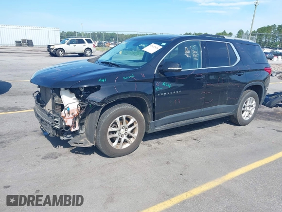 2018 Chevrolet Traverse LT Cloth with VIN 1GNERGKW3JJ138334, listed as a IAAI auction lot 42422939 with 98,060 mi miles and . Bid and sale history available at DreamBid. Image 2.
