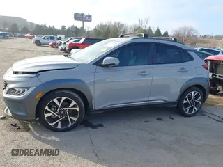 2022 Hyundai Kona Limited with VIN KM8K53A3XNU795476, listed as a IAAI auction lot 41172280 with 13,684 mi miles. Bid and sale history available at carsss.com. Image 14.